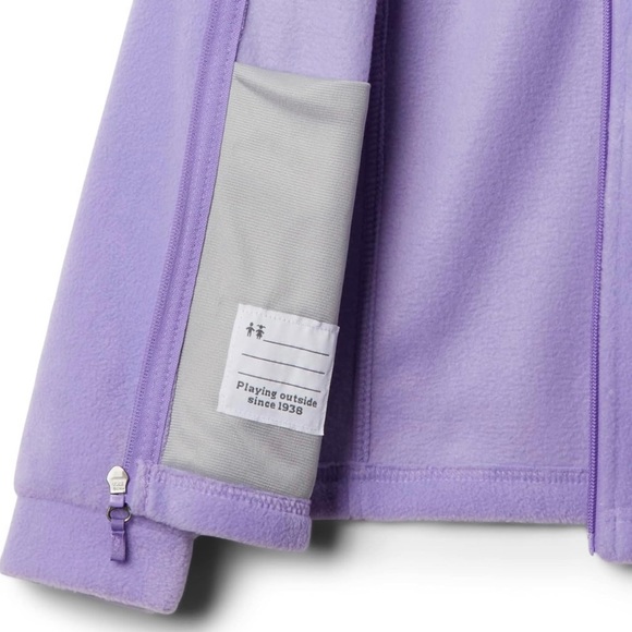 Columbia Lavender Soft Pale Purple Winter Youth Girls' Benton Fleece Jacket S - Picture 7 of 8
